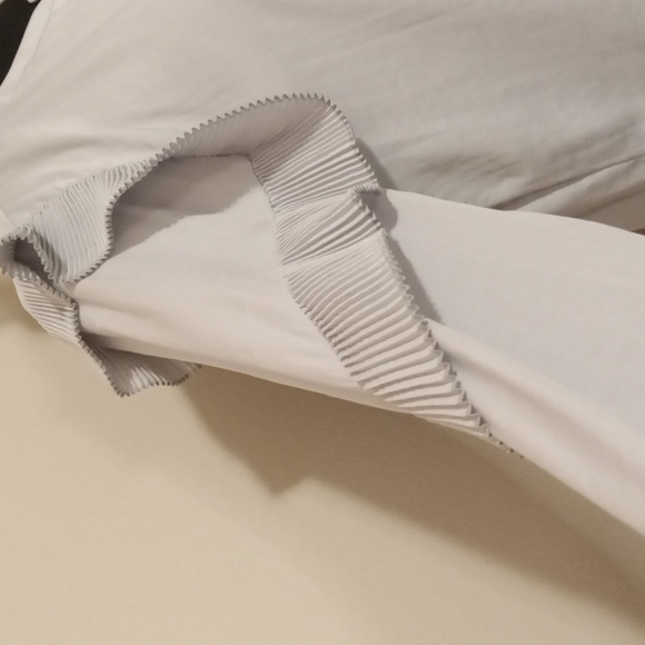 Simply Vera -Vera Wang V Neck Long Sleeve Accordion Ruffle Detail Blouse Size L - Picture 5 of 9